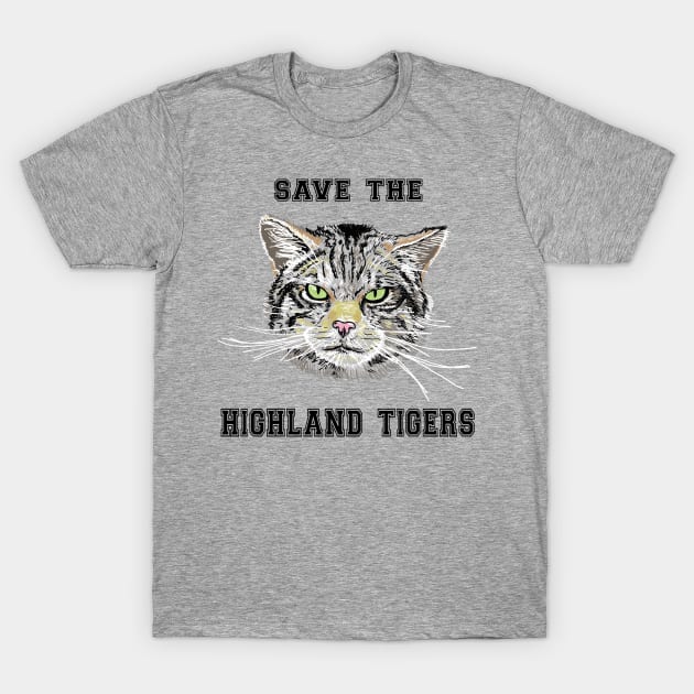 Save the Highland Tigers T-Shirt by SNK Kreatures